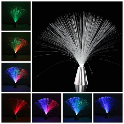 LED Fibre Optique Lumière D'ambiance Base Couleur Nuit Maison Déco ...