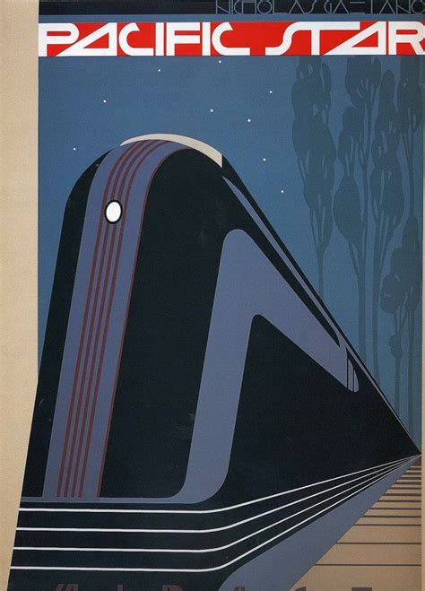 Art Deco Train Poster | 1920 | Pinterest