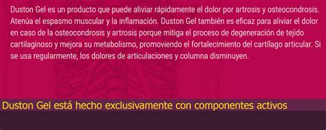 Duston Gel Paraguay, precio, componentes, testimonios – alivia el dolor ...