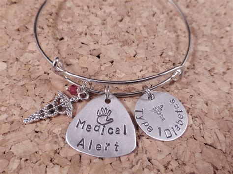 Custom Medical Alert Bracelet ID Charms Stylish Jewelry | Etsy