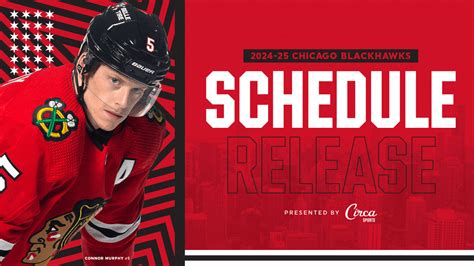 RELEASE: Blackhawks Announce 2024-25 Season Schedule | Chicago Blackhawks