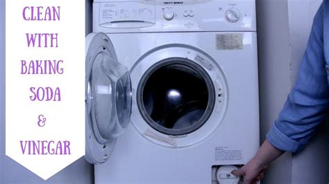 HOW TO CLEAN A WASHING MACHINE || BAKING SODA & VINEGAR | Front loading washing machine, Clean ...