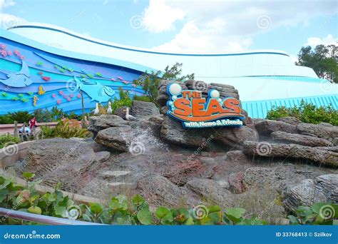 The Seas with Nemo and Friends Entrance Sign Editorial Stock Photo - Image of child, epcot: 33768413