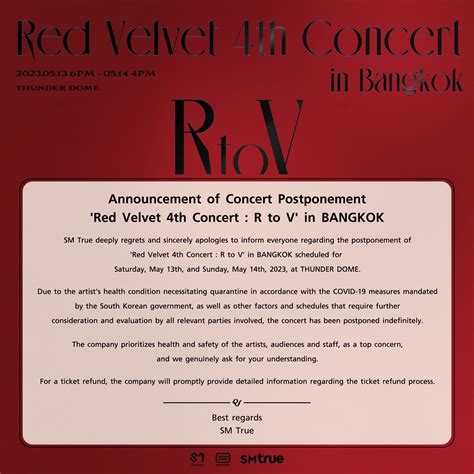 Red Velvet’s concert in Bangkok postponed indefinitely - KBIZoom