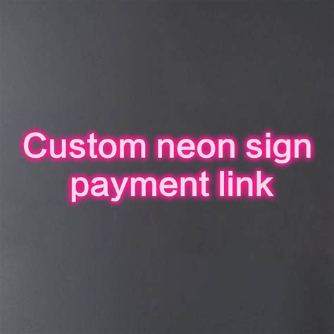 Custom neon sign payment link – Rainbow Neon Sign