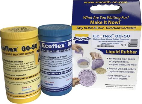 Amazon.com: Smooth-On Ecoflex 00-50 Platinum Silicone 2 lb Kit