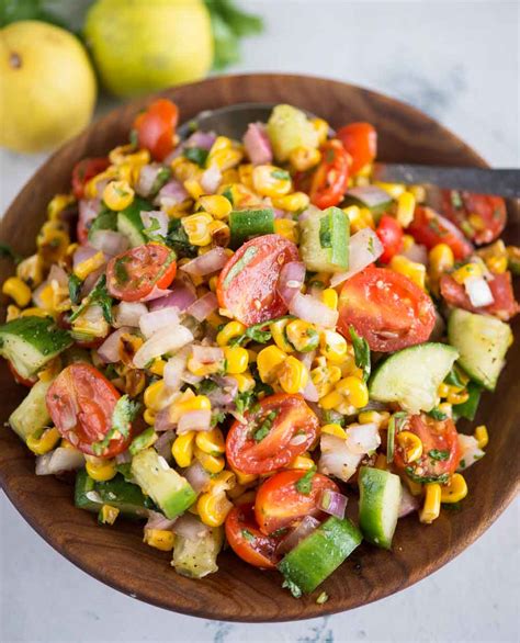 Roasted Corn Salad - The flavours of kitchen