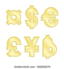 Gold Generic Currency Symbol Vector Illustration Stock Vector (Royalty Free) 302043674 ...