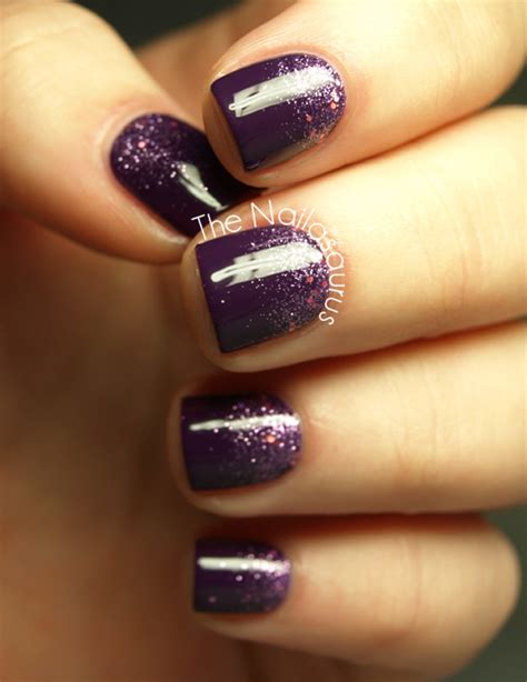 The Nailasaurus | UK Nail Art Blog - Snippet: Purple Glitter Gradient - The Nailasaurus | UK ...