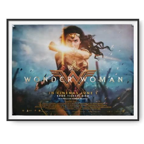 Wonder Woman (2017) Original UK Quad Poster - Cinema Poster Gallery