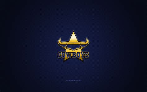 Herunterladen hintergrundbild north queensland cowboys, australian rugby club, nrl, gelbes logo ...