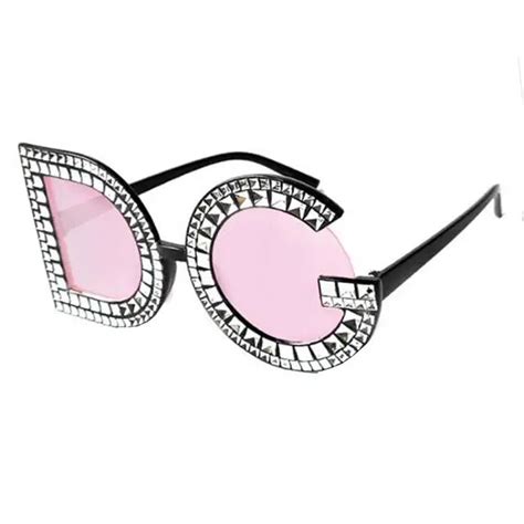 New Retro Sunglasses 2019 Women's Men's Diamond Round Crystal Letters ...