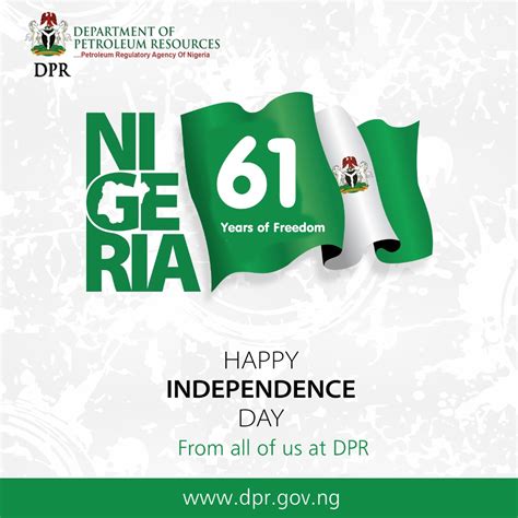 HAPPY INDEPENDENCE DAY NIGERIA! – Nigerian Upstream Petroleum Regulatory Commission