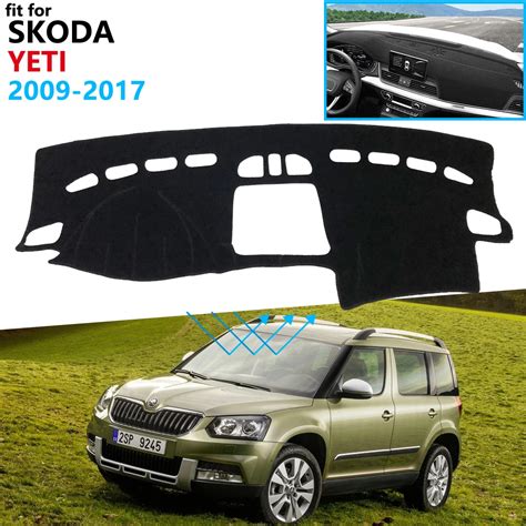 Dashboard Cover Protective Pad for Skoda Yeti 2009~2017 Car Accessories Dash Board Sunshade ...