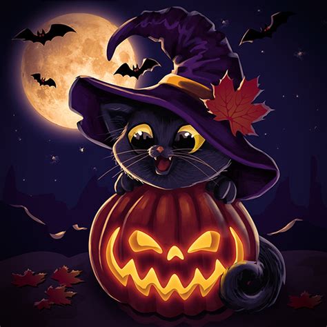 Halloween cat on Behance