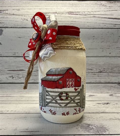 RED BARN LOVER Red Barn Christmas Decor Christmas Gift - Etsy