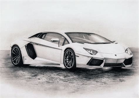 Lamborghini Aventador drawing by Bajan-Art on DeviantArt