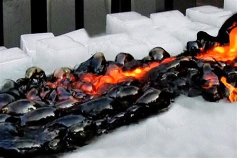 Lava On Ice: What Happens When Lava Meets Ice?