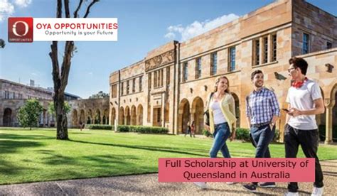 Full Scholarship at University of Queensland - OYA Opportunities | OYA ...