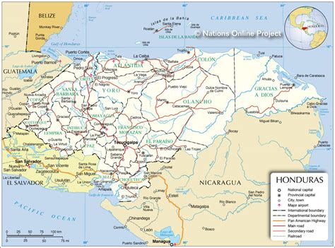 Honduras Mapa Satelite