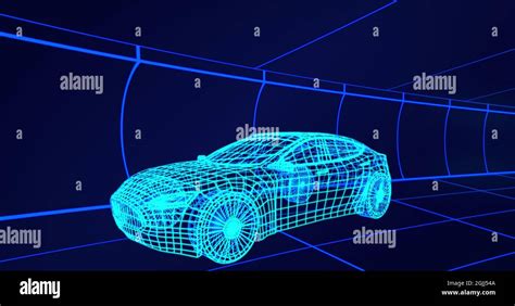 3d technical drawing of car 4k Stock Photo - Alamy