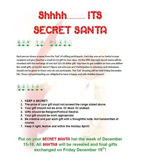 Fun and Festive Secret Santa Guidelines