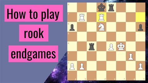 How To Play Rook Endgames, Chess Principles and basics.