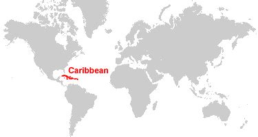 Caribbean Sea In World Map - Spring Solstice 2024