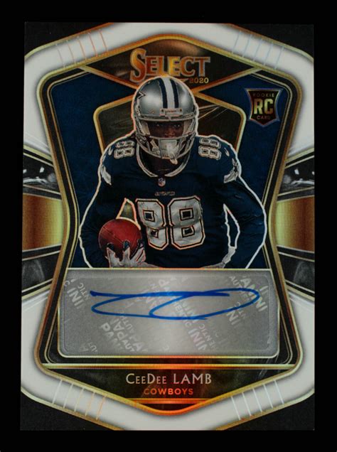 CeeDee Lamb 2020 Select Rookie Signatures Prizm White #7 #22/25 ...