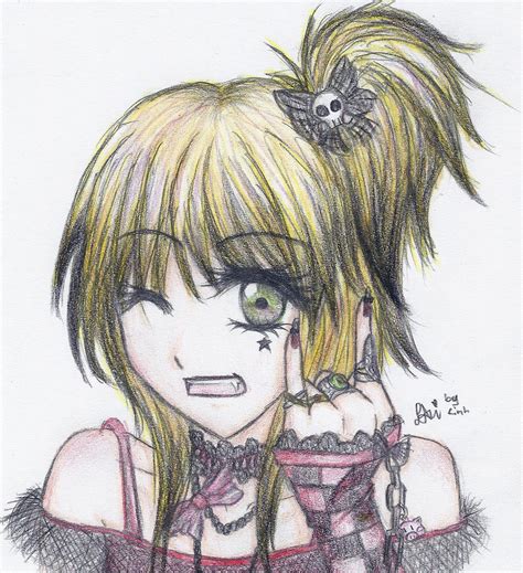 Anime emo girl by Yuki6676 on DeviantArt