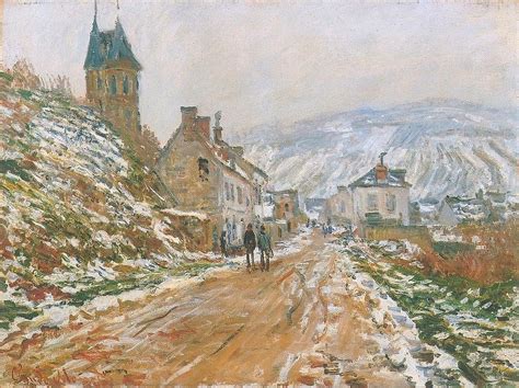 Village Street Painting by Claude Monet