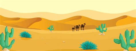 Camel at the desert 374256 Vector Art at Vecteezy