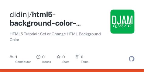 GitHub - didinj/html5-background-color-examples: HTML5 Tutorial : Set ...