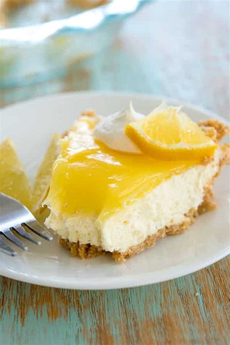 Lemon Cream Cheese Pie (no bake!) | Kitchen Gidget