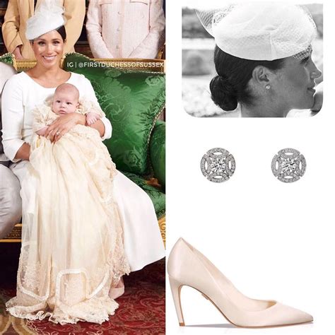 → What Meghan wore at Archie's christening, on July 6, 2019:⠀ - Dres | Christening, How to wear ...