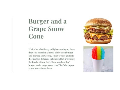 PPT - What is a Burger and a Grape Snow Cone ? PowerPoint Presentation - ID:13150155