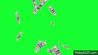 Falling money Green Screen (FHD) on Make a GIF