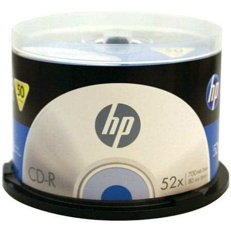 HP 700MB CD-R Recordable Discs - 50 Count 50 Recoradable Discs - Walmart.com - Walmart.com