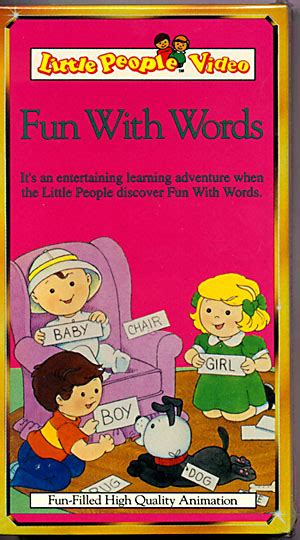 No Number - "Fun With Words" Book & VHS