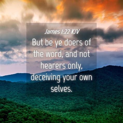 James 1:22 KJV Bible Verse Images