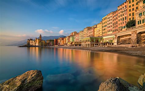 Download Town Coast Colorful Colors House Italy Man Made Portofino HD ...