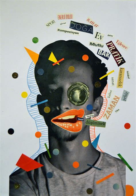 Collage self-portrait on Behance Behance Illustration, Illustration ...