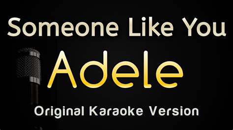 Someone Like You - Adele (Karaoke Songs With Lyrics) Chords - Chordify