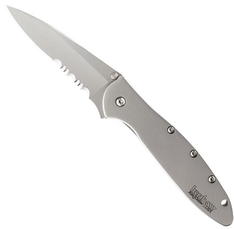 Kershaw Leek Partially Serrated Knife New!