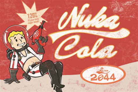 Download Nuka Cola - A Retro Styled Poster Wallpaper | Wallpapers.com