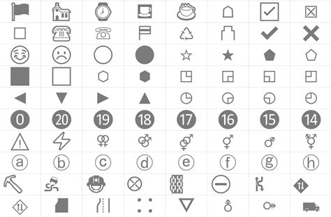 13.500 UNICODE SYMBOLS - Modelli