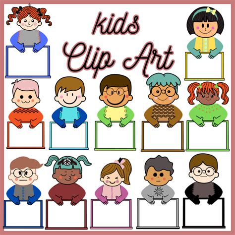 school kids clipart/Kids Clip Art for Personal & Commercial Use | Made ...