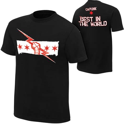 CM Punk "Best In The World" Black T-Shirt | Pro Wrestling | Fandom