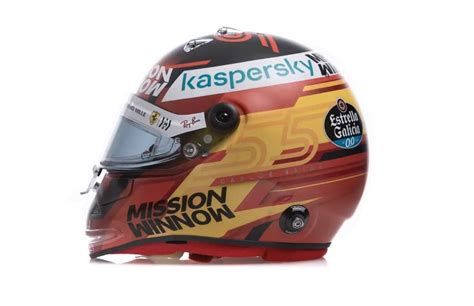 Helmet designs of Carlos Sainz jr. (Ferrari) from 2021 : f1helmet