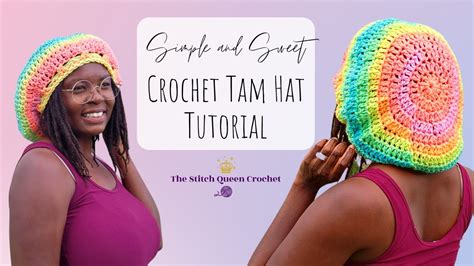 Easy Crochet Tam Hat Pattern Tutorial - Simple and Sweet Crochet Tam ...